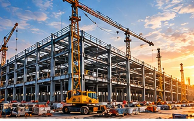 Khung thép nhà xưởng và cần cẩu