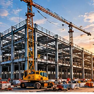 Khung thép nhà xưởng và cần cẩu