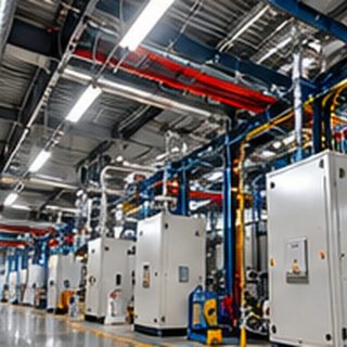 Hệ thống tủ điện và cơ điện trong nhà máy