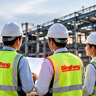 Đội ngũ kỹ sư BingFeng tại công trường