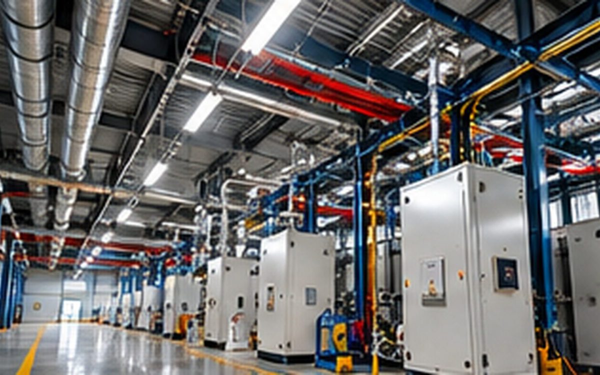 Hệ thống tủ điện và cơ điện trong nhà máy
